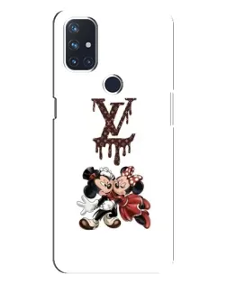 Чехол для OnePlus Nord 10 5G с картинкой «LV и Микки Маус»