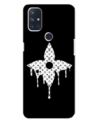 Чехол для OnePlus Nord 10 5G с картинкой «Цветочная монограмма»