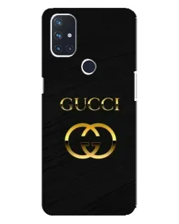 Чехол для OnePlus Nord 10 5G с картинкой «Золотой логотип Gucci»