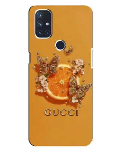 Чехол для OnePlus Nord 10 5G с картинкой «Gucci — золотые бабочки» Чехол для OnePlus Nord 10 5G с картинкой «Gucci — золотые бабочки»
