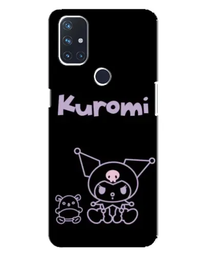 Чохол для OnePlus Nord 10 5G з картинкою «Kuromi — чорний мінімалізм»