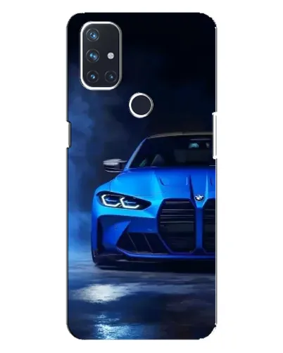 Чехол для OnePlus Nord 10 5G с картинкой «Голубая BMW M4»