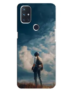 Чехол для OnePlus Nord 10 5G с картинкой «Герой PUBG на скале»