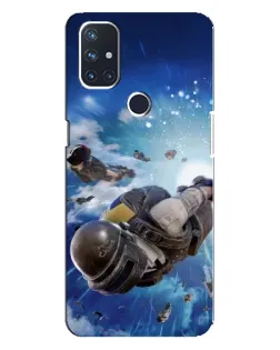 Чехол для OnePlus Nord 10 5G с картинкой «Десант PUBG — прыжок»