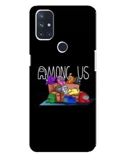 Чехол для OnePlus Nord 10 5G с картинкой «Логотип Among Us»