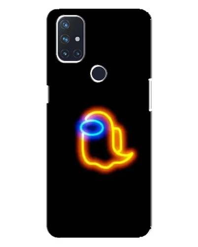 Чехол для OnePlus Nord 10 5G с картинкой «Among Us неоновое сияние»