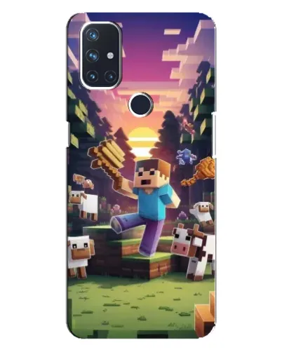 Чехол для OnePlus Nord 10 5G с картинкой «Стив на ферме»