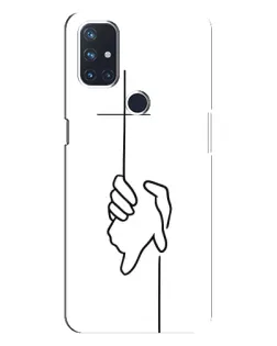 Чехол для OnePlus Nord 10 5G с картинкой «Рука держит» Чехол для OnePlus Nord 10 5G с картинкой «Рука держит»