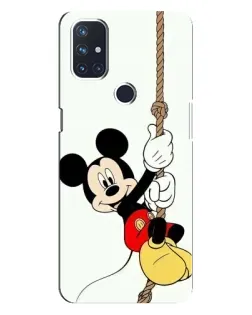 Чехол для OnePlus Nord 10 5G с картинкой «Mickey на канате»
