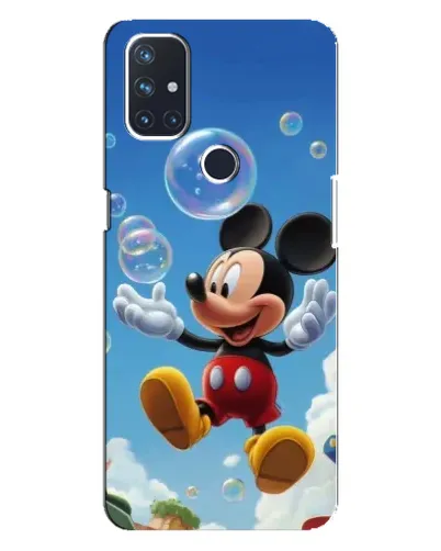 Чохол для OnePlus Nord 10 5G з картинкою «Mickey та мильні бульбашки»