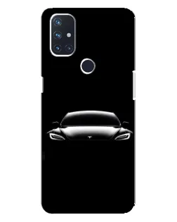 Чохол для OnePlus Nord 10 5G з картинкою «Фари Tesla Night»