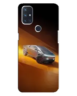 Чохол для OnePlus Nord 10 5G з картинкою «Cybertruck у пустелі»