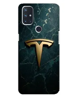 Чохол для OnePlus Nord 10 5G з картинкою «Мармурова Tesla Gold»