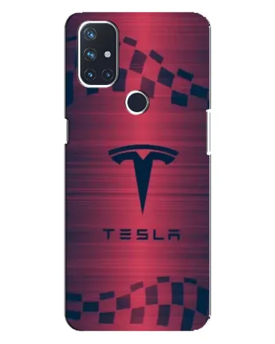 Чохол для OnePlus Nord 10 5G з картинкою «Тесла червоний карбон» Чохол для OnePlus Nord 10 5G з картинкою «Тесла червоний карбон»