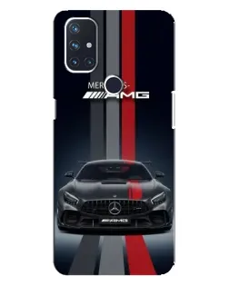 Чехол для OnePlus Nord 10 5G с картинкой «Mercedes — белый карбон»