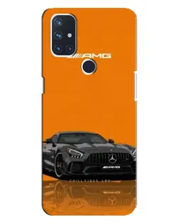 Чехол для OnePlus Nord 10 5G с картинкой «Оранжевый Mercedes AMG»