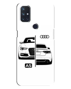 Чохол для OnePlus Nord 10 5G з картинкою «Audi — контрастний дизайн»