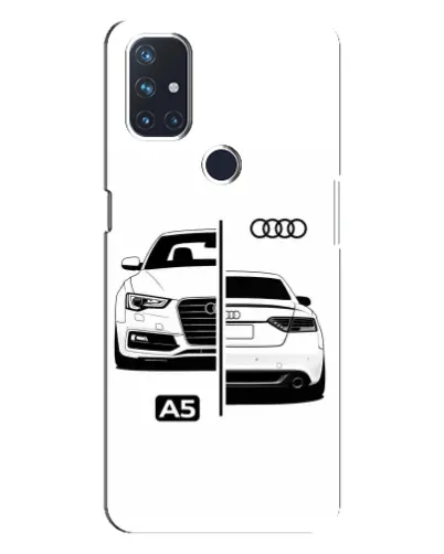 Чохол для OnePlus Nord 10 5G з картинкою «Audi — контрастний дизайн» Чохол для OnePlus Nord 10 5G з картинкою «Audi — контрастний дизайн»