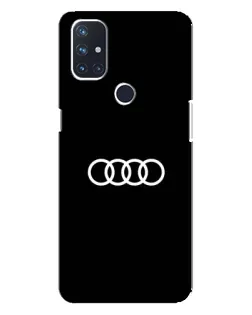 Чохол для OnePlus Nord 10 5G з картинкою «Audi White Logo»
