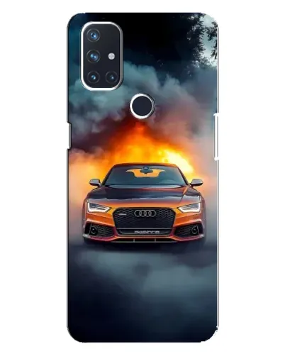 Чохол для OnePlus Nord 10 5G з картинкою «Audi у вогняному диму» Чохол для OnePlus Nord 10 5G з картинкою «Audi у вогняному диму»