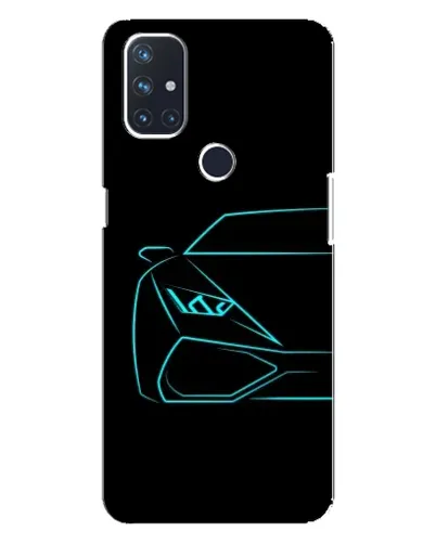 Чохол для OnePlus Nord 10 5G з картинкою «Блакитний силует Lamborghini» Чохол для OnePlus Nord 10 5G з картинкою «Блакитний силует Lamborghini»