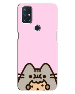 Чехол для OnePlus Nord 10 5G с картинкой «Pusheen и печенье»