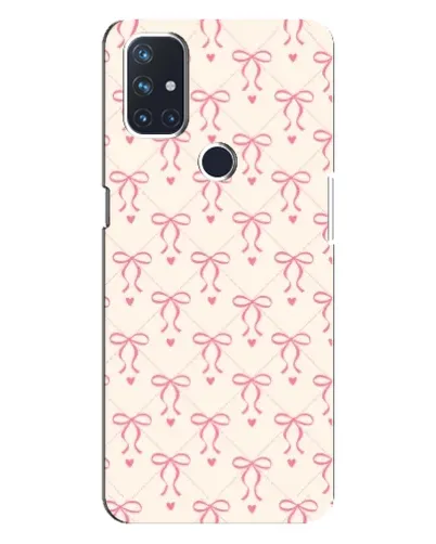 Чехол для OnePlus Nord 10 5G с картинкой «Розовые бантики Coquette» Чехол для OnePlus Nord 10 5G с картинкой «Розовые бантики Coquette»