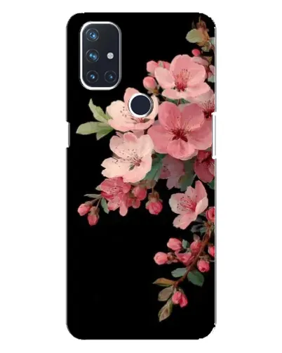 Чехол для OnePlus Nord 10 5G с картинкой «Розовая ветка сакуры»