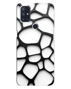 Чехол для OnePlus Nord 10 5G с картинкой «Белая объемная сетка» Чехол для OnePlus Nord 10 5G с картинкой «Белая объемная сетка»