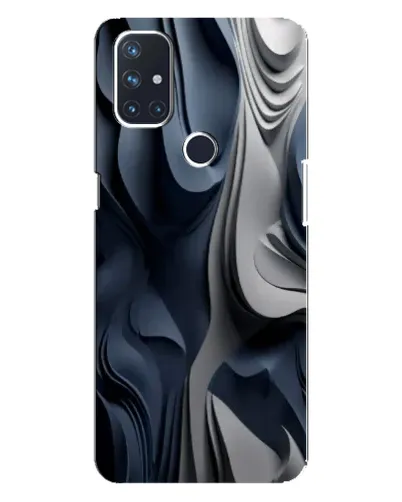 Чехол для OnePlus Nord 10 5G с картинкой «Объемные синие складки» Чехол для OnePlus Nord 10 5G с картинкой «Объемные синие складки»