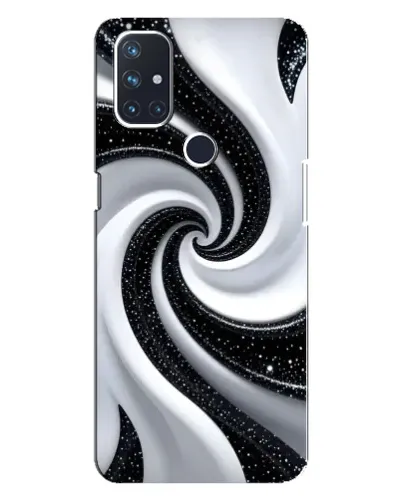 Чехол для OnePlus Nord 10 5G с картинкой «Черно-белая спираль» Чехол для OnePlus Nord 10 5G с картинкой «Черно-белая спираль»