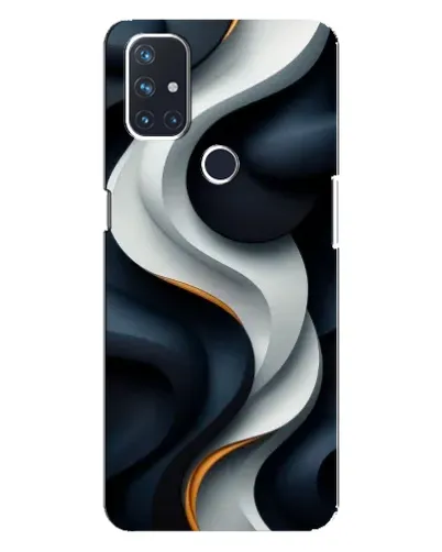 Чехол для OnePlus Nord 10 5G с картинкой «Объемные черно-белые ленты» Чехол для OnePlus Nord 10 5G с картинкой «Объемные черно-белые ленты»