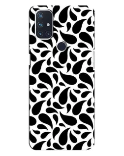 Чехол для OnePlus Nord 10 5G с картинкой «Контрастные черные капли»