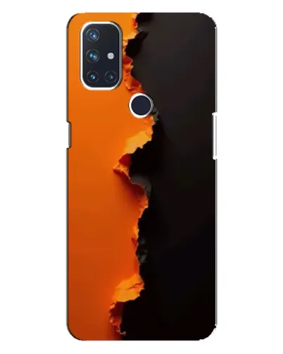 Чехол для OnePlus Nord 10 5G с картинкой «Оранжевый разлом» Чехол для OnePlus Nord 10 5G с картинкой «Оранжевый разлом»