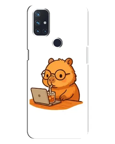 Чехол для OnePlus Nord 10 5G с картинкой «Капибара с ноутбуком» Чехол для OnePlus Nord 10 5G с картинкой «Капибара с ноутбуком»