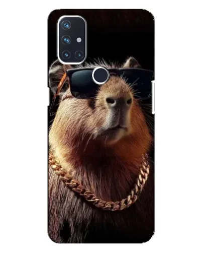 Чехол для OnePlus Nord 10 5G с картинкой «Капибара золотая цепь» Чехол для OnePlus Nord 10 5G с картинкой «Капибара золотая цепь»