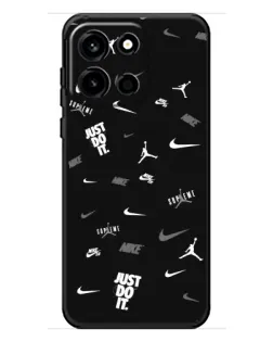 Чохол для OnePlus Turbo 6 з картинкою «Nike Black Pattern»