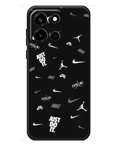 Чохол для OnePlus Turbo 6 з картинкою «Nike Black Pattern»