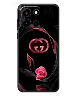 Чохол для OnePlus Turbo 6 з картинкою «Gucci — неонова троянда»