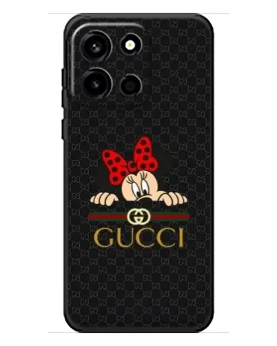 Чохол для OnePlus Turbo 6 з картинкою «Мінні Маус Gucci — чорний»