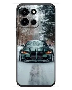 Чохол для OnePlus Turbo 6 з картинкою «BMW у зимовому лісі»