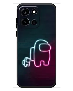 Чохол для OnePlus Turbo 6 з картинкою «Among Us неон-арт»