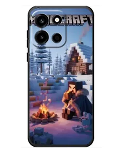 Чохол для OnePlus Turbo 6 з картинкою «Зимовий Minecraft»