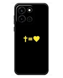 Чехол для OnePlus Turbo 6 с картинкой «Сердце и Крест»