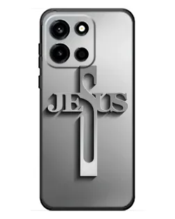 Чехол для OnePlus Turbo 6 с картинкой «Металлический крест Jesus»