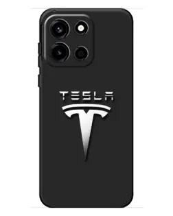 Чохол для OnePlus Turbo 6 з картинкою «Сталевий логотип Tesla»