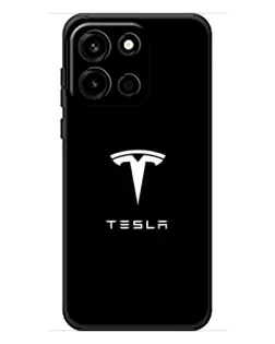 Чохол для OnePlus Turbo 6 з картинкою «Tesla White Logo»