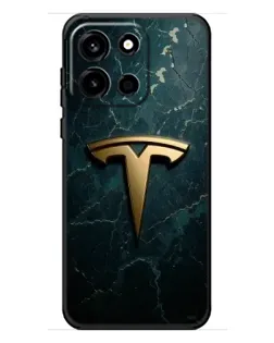 Чохол для OnePlus Turbo 6 з картинкою «Мармурова Tesla Gold»