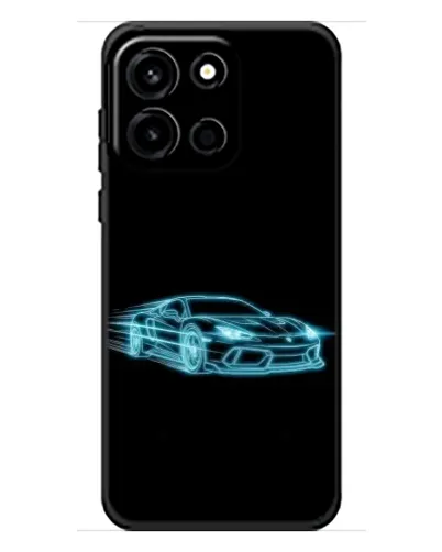 Чохол для OnePlus Turbo 6 з картинкою «Неоновий контур Lamborghini»
