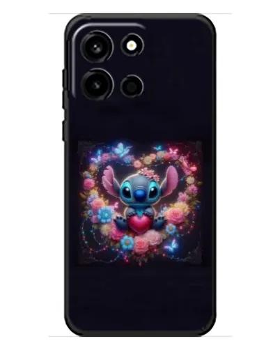 Чохол для OnePlus Turbo 6 з картинкою «Stitch у квітах»